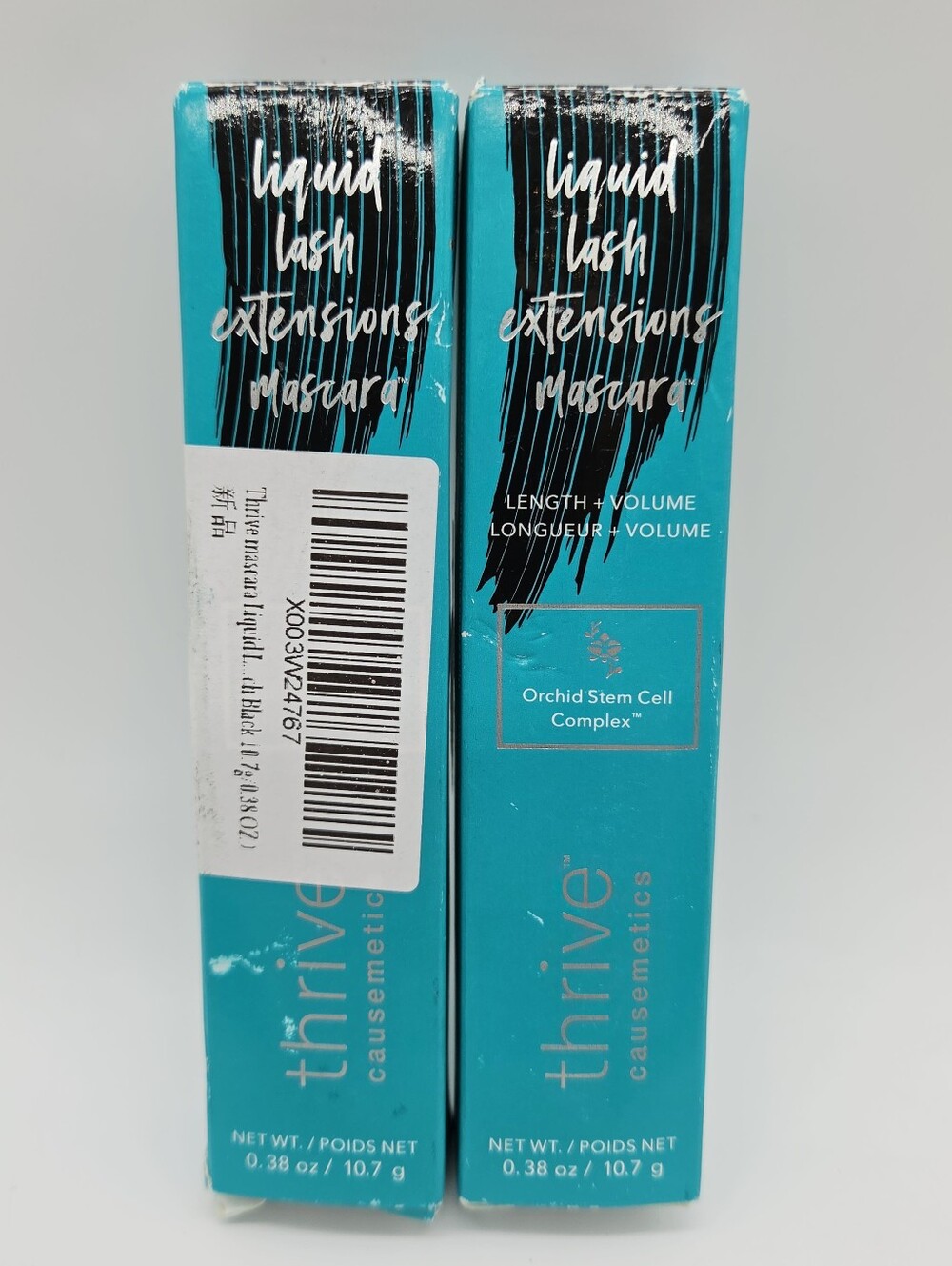 NEW Lot of 2 Thrive Liquid Lash Extensions 0.38oz Mascara Brynn Rich Black